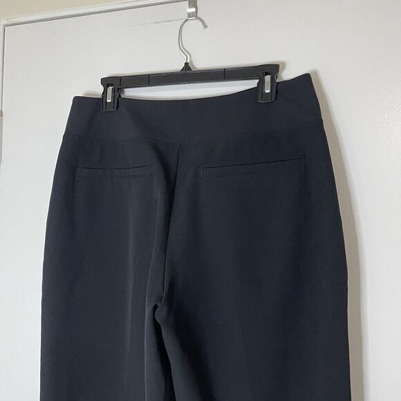 ATHLETA black Pull on knit cropped athleisure trouser pants size US 12 - Picture 3 of 6